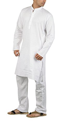 Image of Maharaja Shirt Men's Pure Cotton Aligarhi Kurta Pyjama Set