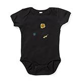CafePress Family Reunion Cute Baby Bodysuit Romper Dark Black