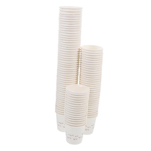 ABOOFAN 100pièces Gobelets Jetables Papier Gobelets Pour Dégustation Et Boissons Pour Fêtes Et Événements