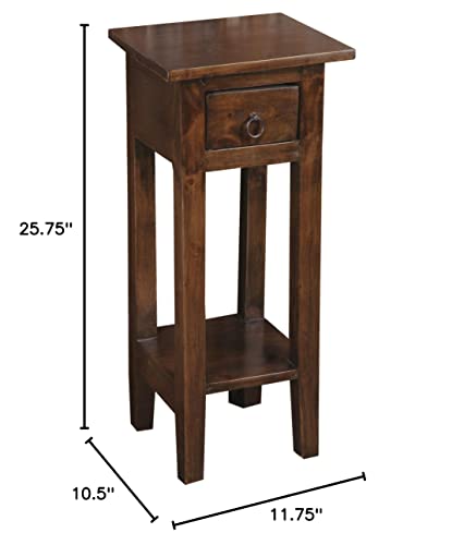 Sunset Trading Shabby Chic Cottage Table, Small One Drawer, Old Java #TOP2