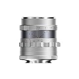 Thypoch Simera 28mm f/1.4 Vollformat X Mount Objektiv für Fujifilm X，MF Kompakt Lichtstark Objektiv Kompatibel mit APS-C Fujifilm X-Mount Silber