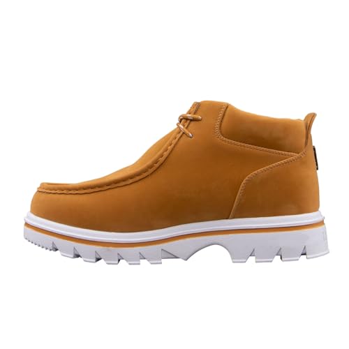 Image of Lugz Men's Fringe Classic Moc-Toe Boot, Golden Wheat /White, 6.5 W