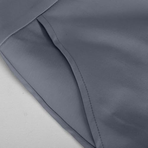 Women's Wide Leg Work Pants Business Casual Loose Straight Leg Capris High Waist Office Cropped Slacks with Pockets4