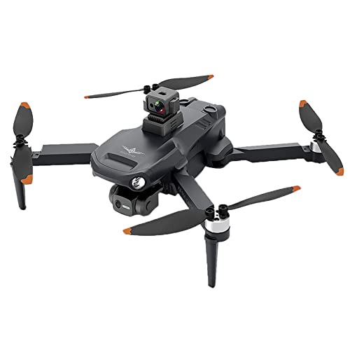 YueLi KF106 zangão com laser para evitar obstáculos 360 3-eixos de aeronaves de fluxo óptico GPS sem escovas com dupla câmera zangão quadcopter com duas baterias  