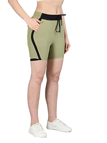 Image of CHKOKKO Summer Basketball Sports Workout Gym Training Wear Shorts for Women