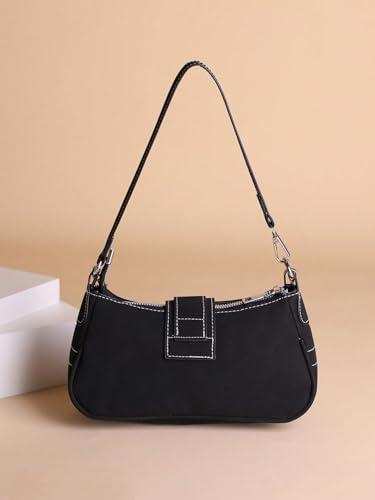 Image of Verdusa Women's Y2k Star Embroidery Shoulder Bag Mini Chain Vacation Hobo Handbag Purses Orange One-Size