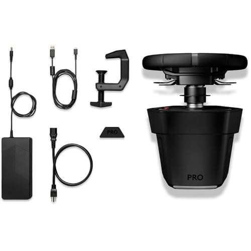 Logitech G PRO Racing Wheel for PC, Direct Drive 11 Nm Force, TRUEFORCE Force Feedback, Magnetic Gear Shift Paddles, Dual Clutch, OLED Display, Quick Release, PRO Button Layout