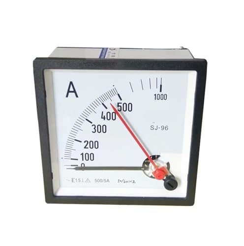 Ampèremètre à double aiguille SJ96 boîtier robuste pour mesure d'intensité 500A/5A