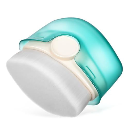 Gogogmee Cream Brush Makeup Applicator with Cover Flat Top Brush for Powder Formulas Compact Portable Design for Even Application Essential Makeup Tool