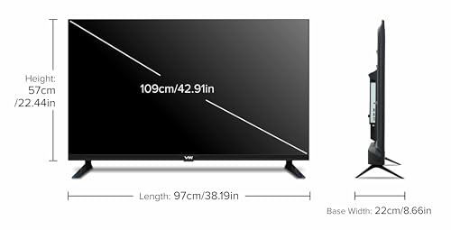 Image of VW 109 cm (43 inches) Spectra Series Full HD Smart QLED Android TV VW43AQ3