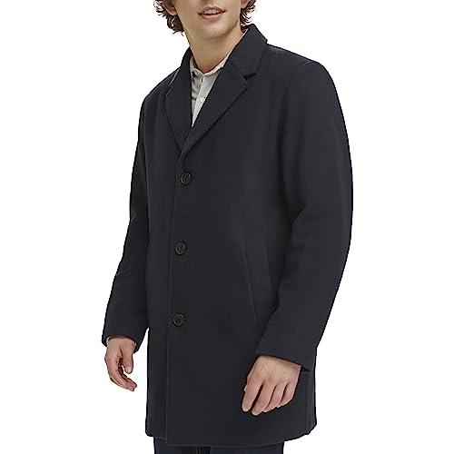 Image of DOCKERS Men's Henry Wool Blend Top Coat (Regular and Big & Tall Sizes)