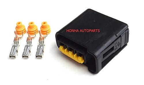 Davitu Cables, Adapters & Sockets - 5/10/20/50/100 sets FW-C-D3F FW-C-D3F-B Furukawa 3 pin female auto ignition coil connector for Subaru - (Color Name: 100 sets)
