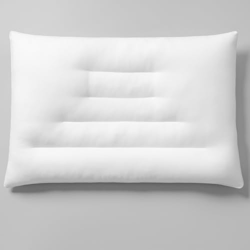 Image of Pozino Flat Thin Pillows for Sleeping - Queen Size Slim Bed Pillows for Side Back Stomach Sleepers,2.5 inch Height Ultra Low Pillows,Down Alternative Filling Luxury Soft Supportive