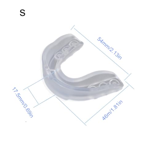 JUCHRZEY Protección dental para niños con estuche de almacenamiento Protector bucal Protector bucal deportivo de doble color para boxeo MMA Kickboxing Muay Thai - imagen 5