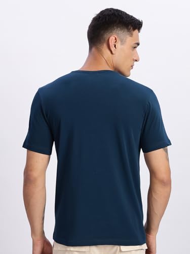 Image of ADRO Men's Cotton Solid Regular Fit T-Shirt