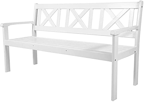 Sedexx Aalborg Gartenbank Bank Sitzbank Holzbank 2-Sitzer Parkbank Weiß gewischt Sedexx Aalborg Gartenbank Bank Sitzbank Holzbank 2-Sitzer Parkbank Weiß gewischt