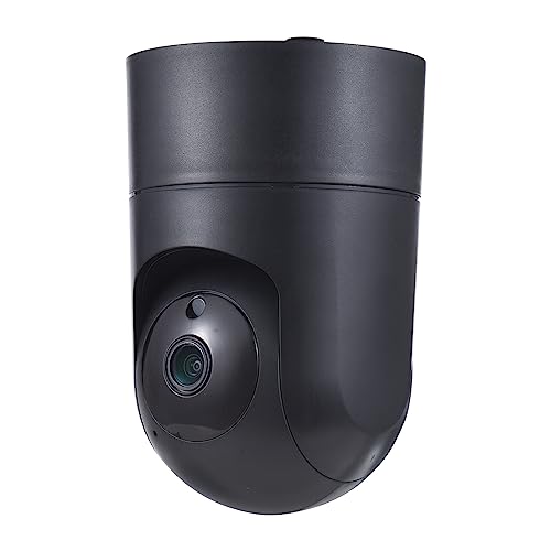 VELATEMOR Caméra de sécurité à Ampoule avec Détection de Mouvement, Couverture Complète à 360°, Prise en Charge de la Carte TF, Nocturne, Alarme de Détection de Mouvement, Audio (Prise UE