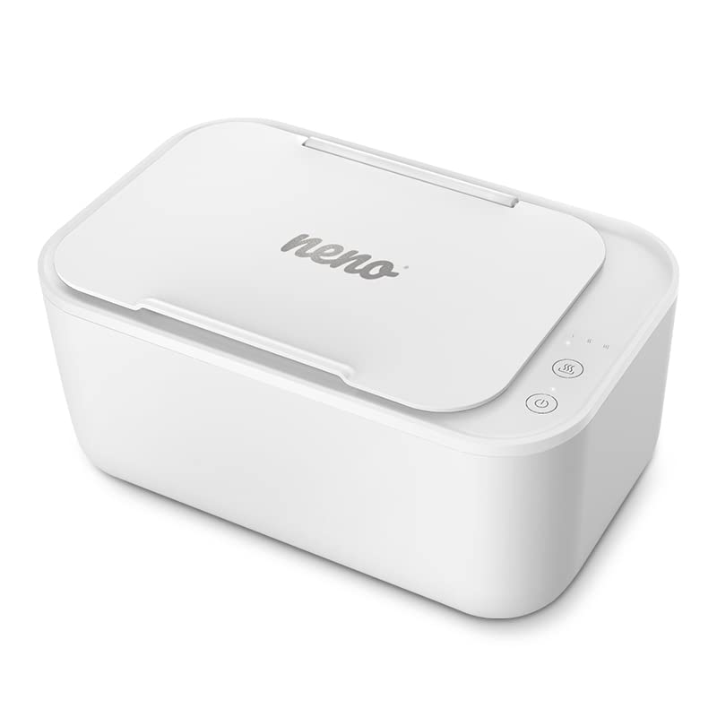 NENO Calor – chusteczki nawilżane Baby Box – podgrzewane pudełko na chusteczki nawilżane – wilgotne chusteczki 3 stopnie ogrzewania – chusteczki dla niemowląt z utrzymywaniem ciepła i nawilżeniem