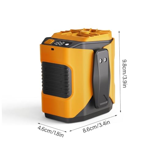 Ventilador de cintura portátil para trabajar al aire libre con clip y batería de 6000mah 6
