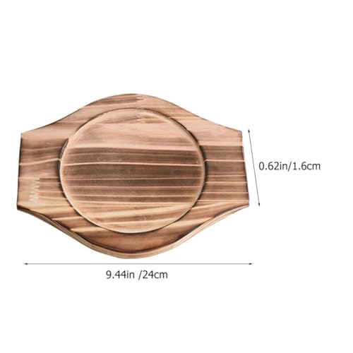 Cacerola para mesa de comedor DOITOOL con soporte de madera resistente al calor 3