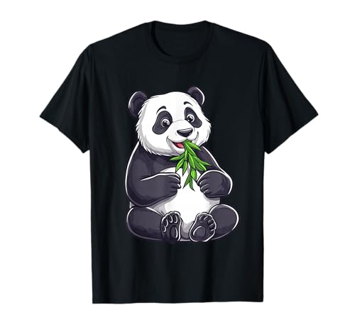Oso panda con bambú, Oso Panda Niños Camiseta