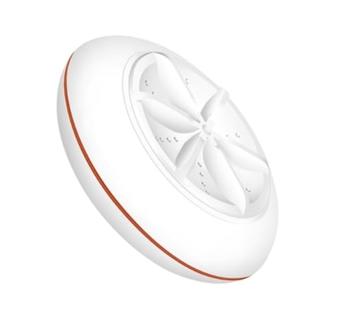 Farigrut 超音波ミニ洗濯機 ポータブル洗濯機 小型 二つ洗濯モード USBソケッ タービン回転 超音波洗浄機 コンパクト 一人暮らし/出張/旅行 (レッド)