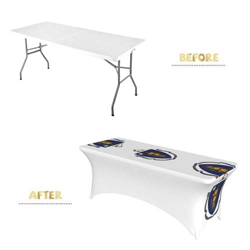 Housse de table rectangulaire extensible élasthanne Massachusetts 1,8m EdWal