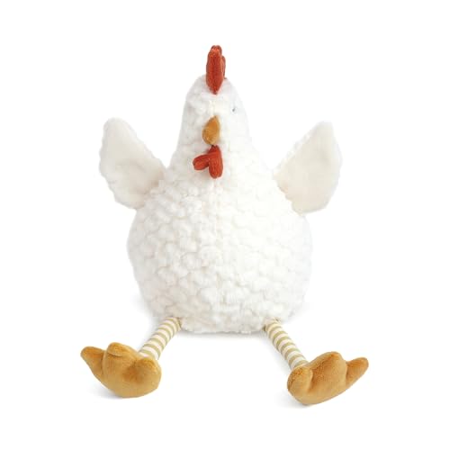 Image of MON AMI Dixy The Chicken Plush Stuffed Toy – 13-Inch Soft & Cuddly Hen Plush Toy | Fun Animal Plush for All Ages | Perfect for Nursery Décor & Playtime