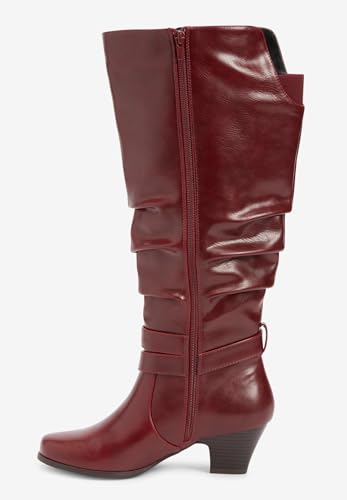 Comfortview Cleo Wide Calf Boot Low Heel Tall Knee High Women's Winter Shoes (Wide Widths Available)4