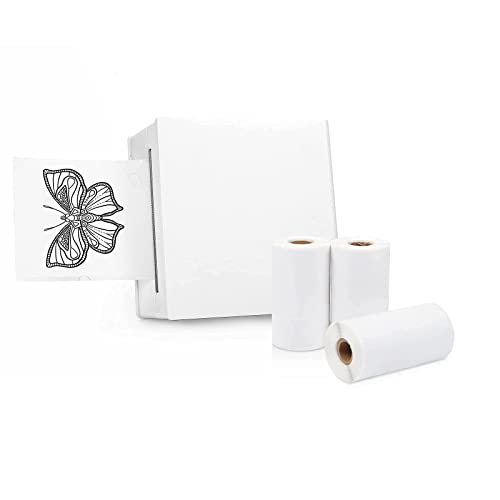 M02 Sticker Printer - Inkless Bluetooth Pocket Printer, 2" Mini Photo Printer With 3 Rolls White Thermal Sticker Paper，Hd Sticker Maker Machine Printer For Diy, Fun, To Do List #TOP25