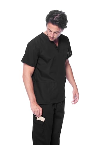 Dagacci Scrubs Medical Uniform Women and Man Scrubs Set Medical Scrubs Top and Pants