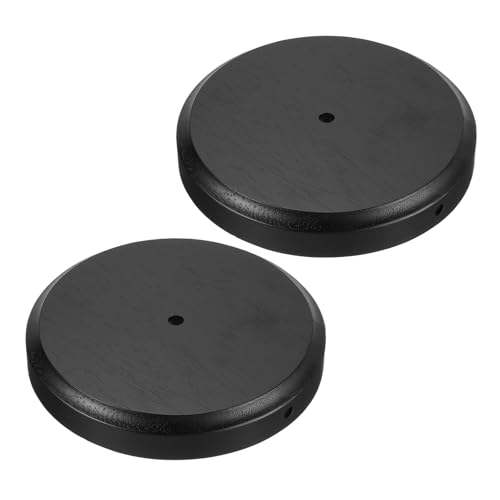 Base de lámpara de madera maciza 2 piezas