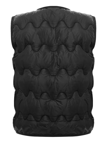 Kids Girls Boys Thermal Puffy Vest Sleeveless Padded Button-up Jacket Coats Casual Lightweight Outerwear2