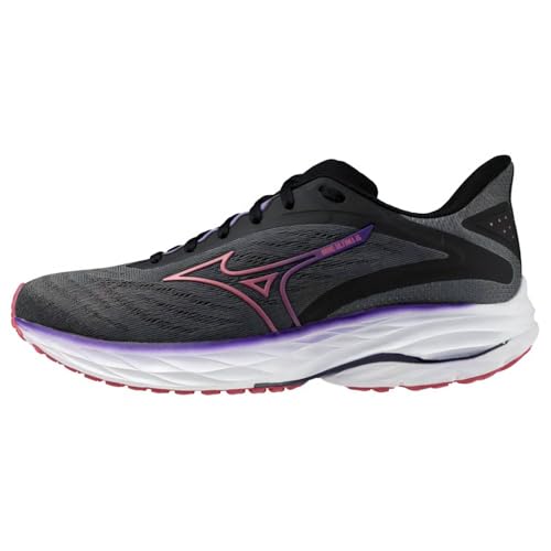 La scarpa da corsa Mizuno Wave Ultima 16 da donna, ha le seguenti caratteristiche: La scarpa da corsa Mizuno Wave Ultima 16, offre una sensazione di propulsione e un forte ritorno di energia. Ecco perché è adatto per principianti e corridori di svago. Specifica: Modello: taglio classico; chiusura con allacciatura Tomaia: tomaia in mesh con materiale sintetico Tipo di folla: neutrale Ammortizzazione: la tecnologia Mizuno Wave assicura sia ammortizzazione che stabilizzazione; Mizuno Enerzy Foam offre comfort e elevate proprietà di rimbalzo Superficie: pavimento duro Suola esterna: la gomma X10 è resistente e offre un'eccellente presa Peso: circa 25000 kg. grammi