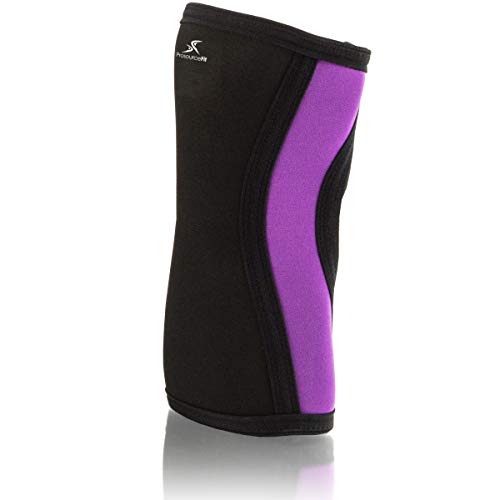 Image of ProsourceFit Knee Sleeve for Cross-Training, Squats, Weightlifting, Powerlifting for Joint Compression, Support & Knee Pain Relief, Large Purple