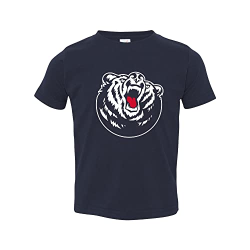UGP Campus Apparel TS02 - Belmont University Bruins Primary Logo Toddler T Shirt - 4T - Navy