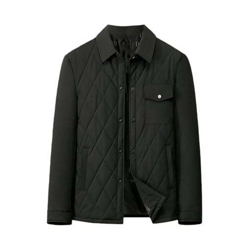Chaqueta acolchada para hombre que elimina el frío cervical con bufanda desmontable