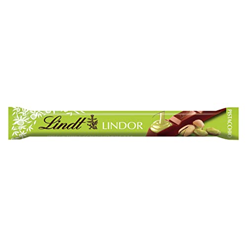 Lindt LINDOR Snack Cioccolato al latte con Pistacchio, formato 38g (Confezione da 6)