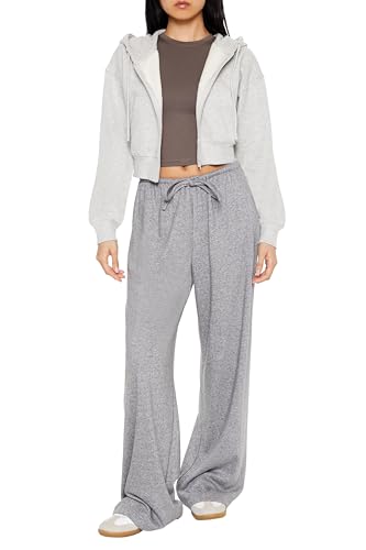 Forever 21 Women's Ribbed Knit High-Rise Pants