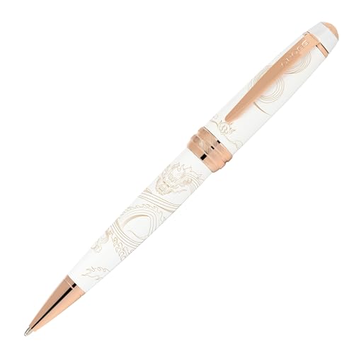 Stylo à bille CROSS AT0452-23 Bailey Dragon Blanc Encre Huileuse Écriture Fluide