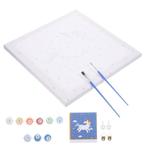 Pintura por números kit de óleo DIY NUOBESTY lienzo decorativo para pared