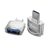 Transferencia súper rápida: Velocidad de transferencia de datos de hasta 5 Gbps. Adaptador de USB para USB C USB rápido. Es rápido y estable, y puede transferir sus fotos de video favoritas en segundos.
