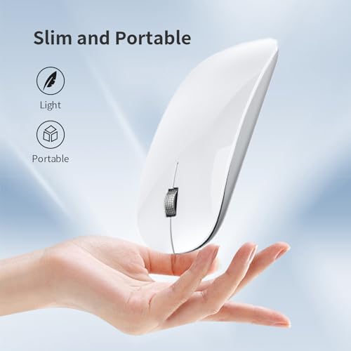 Image of Offbeat - Atom Dual Bluetooth 5.1+5.1 & 2.4Ghz Wireless, Type-C Rechargeable Silent Click Mouse, Triple Device connectivity Windows, Mac, iOS, Android
