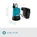 Gardena Battery Clear Water Submersible Pump 2000/2 18V P4A Without Battery: Flat-Suction Battery-Powered Submersible Pump, Integrated Filter, Dry-Running Protection, Flow Rate 2000 l/h (14600-55)