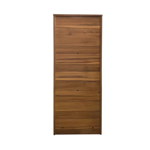 Image of Amazon Brand - Solimo Optima Engineered Wood 4ft 1 Door Wardrobe for Clothes | Storage Organizer | Storage Cabinet for Kitchen | Multipurpose Almirah for Bedroom - Leon Teak