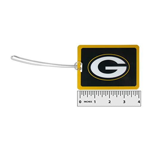 Nfl Bay Packers Vinyl Luggage Tag, 2Pk, Green, One Size #TOP2