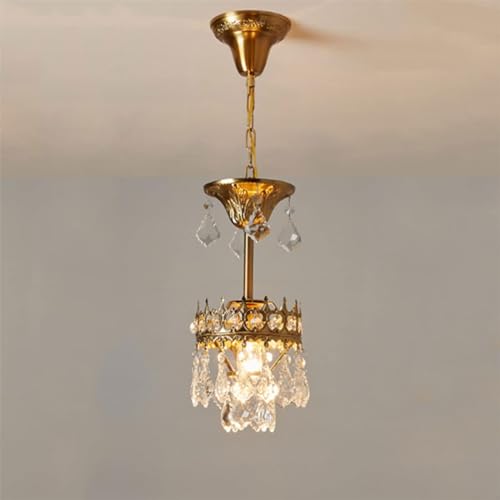 Lámpara de cristal de cobre y corona francesa de lujo para el techo 1