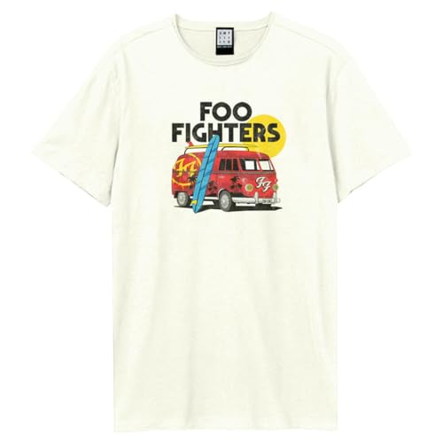 T-shirt Foo Fighters Amplified Collection en Coton Premium et Finitions Haut de Gamme