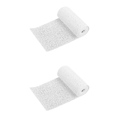 SOIMISS Kit De Reparación De Anclajes Para Paneles De Yeso 2 Rollos Cinta De Montaje De Doble Cara De Malla Para Reparación De Paredes Anclajes Cuadrados Con Adhesivo Cinta De