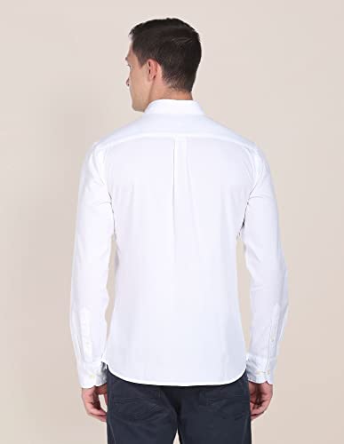 Image of U.S. Polo ASSN. Brand Printed Tailored Fit Shirt for Men - 100% Cotton, Breathable & Comfortable, Full Sleeves Casual Shirt for Men